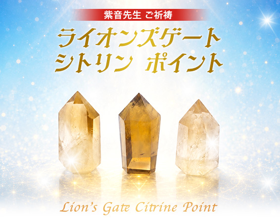 ライオンズゲート シトリン ポイント/Lion’s Gate Citrine Point