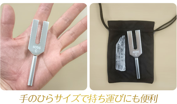 手のひらサイズで持ち運びにも便利